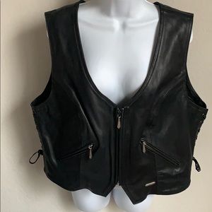 Women’s Harley Davidson leather vest